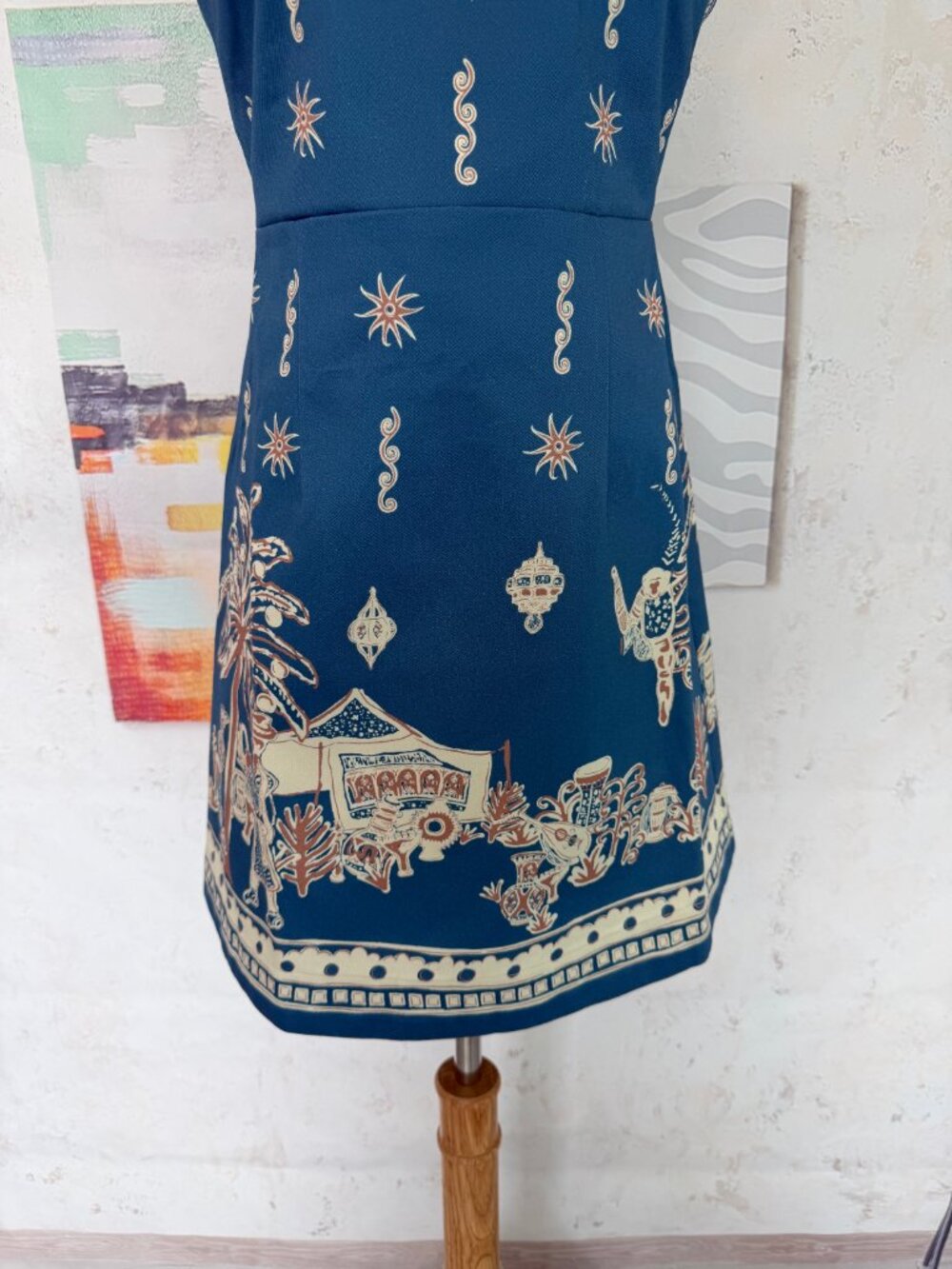 Alémais Acacia printed halterneck cotton minidress - Picture 8 of 11